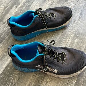 Hoka One Arahi 2 Men's Black and Blue Running Shoes size 13